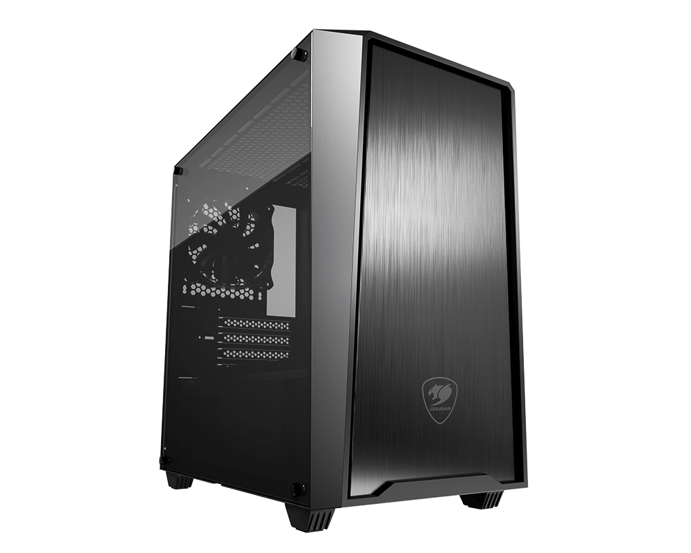 COUGAR MG130-G MINI TOWER CASE W/ TEMPERED GLASS SIDE WINDOW, 1FAN