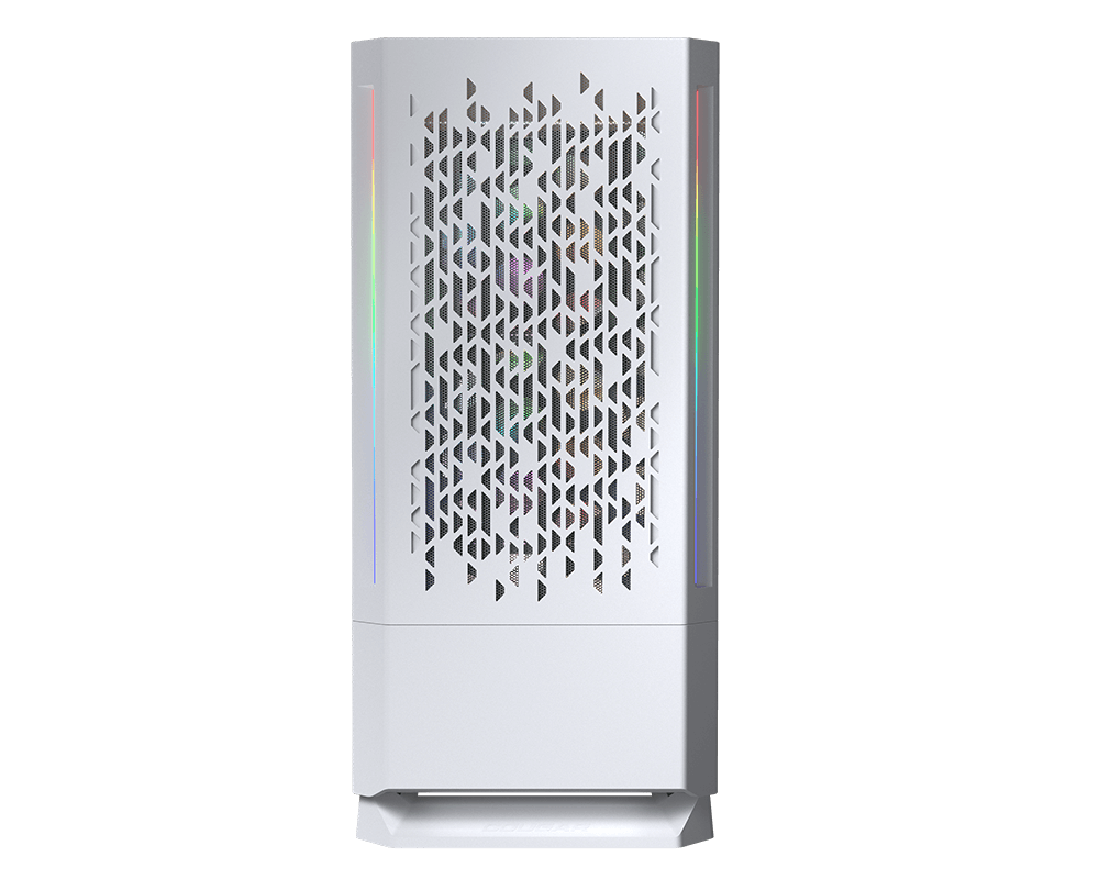 COUGAR MX430 AIR RGB MID TOWER CASE W/ TEMPERED GLASS SIDE WINDOW, DUAL ARGB STRIPS, 3 ARGB FANS