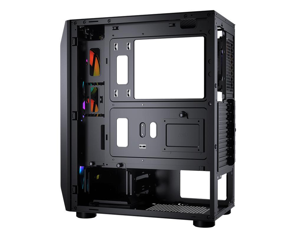 COUGAR MX410 MESH-G RGB MID TOWER CASE W/ DUAL ARGB STRIPS, 3 ARGB FANS