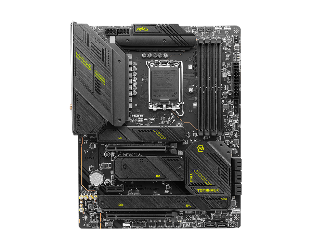 MSI MAG Z790 TOMAHAWK MAX WIFI 4DDR5 4XM.2 MOTHERBOARD (HDMI, DP) WIFI+BT