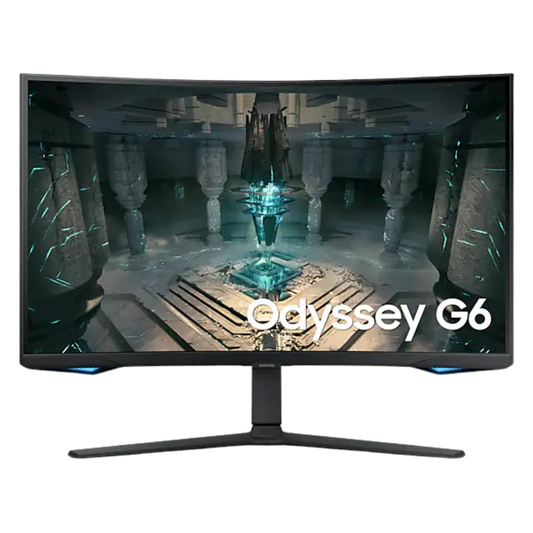 SAMSUNG ODYSSEY G6 LS32BG652EEXXP 32" QHD CURVE GAMING MONITOR 240HZ 1MS W/ SPKR WLMNT HAS (2XHDMI, DP)