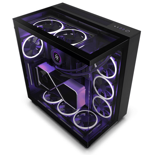 NZXT H9 ELITE MID TOWER AIRFLOW CASE W/ TEMPERED GLASS
