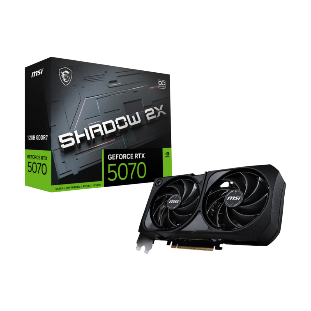 MSI RTX 5070 12G 192BIT GDDR7 SHADOW 2X OC (HDMI, 3XDP)