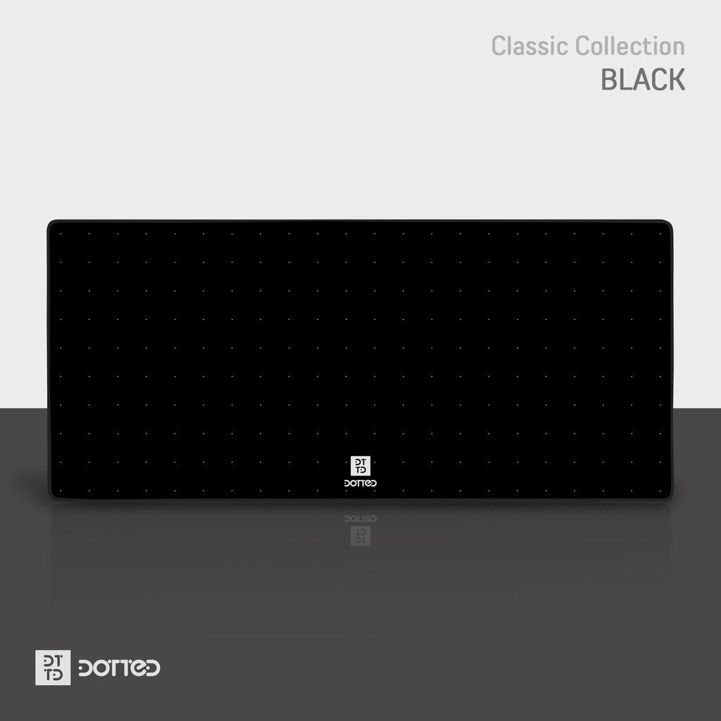 DOTTED BLACK 900X400MM DESK MAT (4MM)