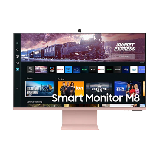 SAMSUNG M8 LS32CM80PUEXXP 32" 4K SMART MONITOR W/ SPKR WLMNT (SUNSET PINK)