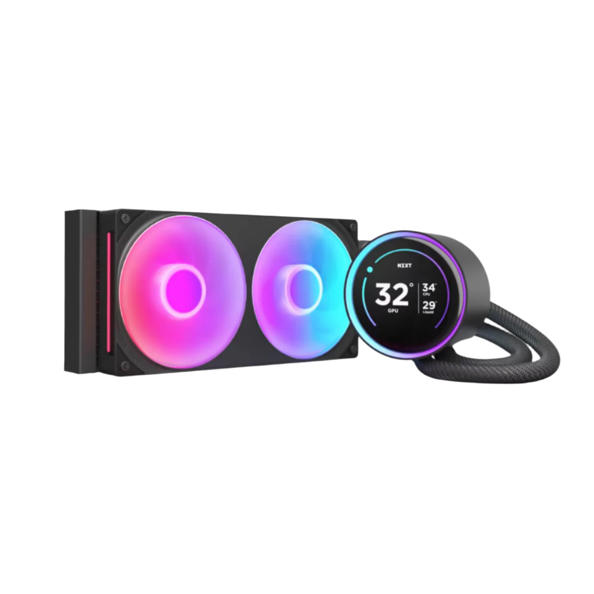 NZXT KRAKEN ELITE 240 RGB AIO LIQUID COOLER W/ LCD DISPLAY, RGB FANS