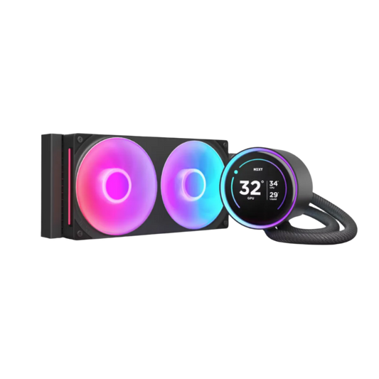 NZXT KRAKEN ELITE 240 RGB AIO LIQUID COOLER W/ LCD DISPLAY, RGB FANS