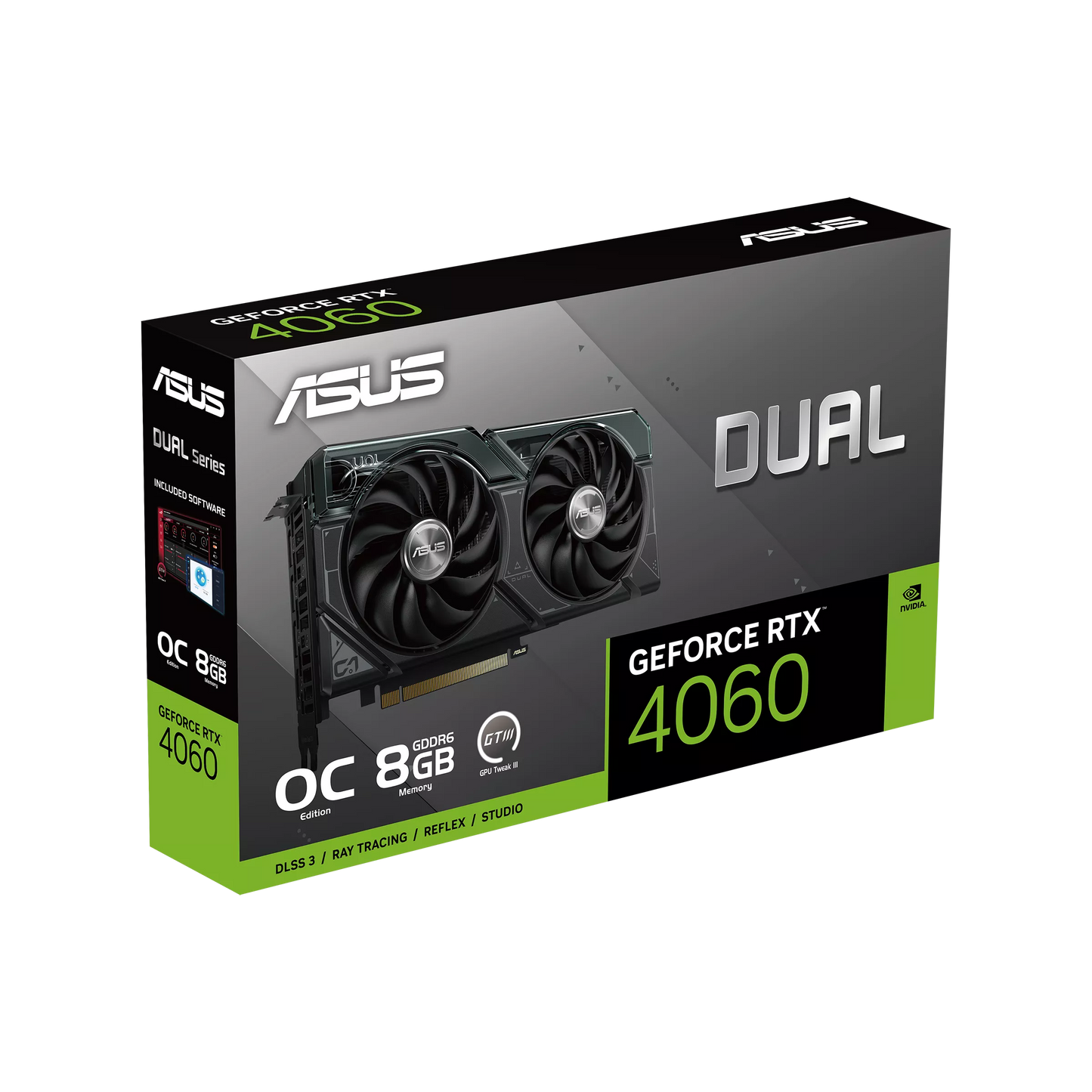 ASUS RTX 4060 8GB 128BIT GDDR6 DUAL-O8G (HDMI, 3XDP)
