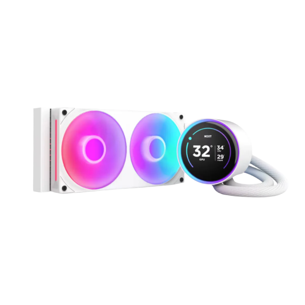 NZXT KRAKEN ELITE 240 RGB AIO LIQUID COOLER W/ LCD DISPLAY, RGB FANS