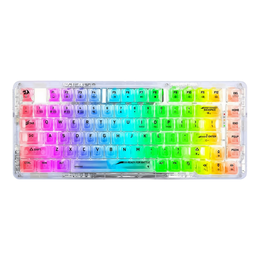 REDRAGON ELF PRO RGB WIRELESS MECHANICAL GAMING KEYBOARD (CRYSTAL SWITCH/SWAPPBL)