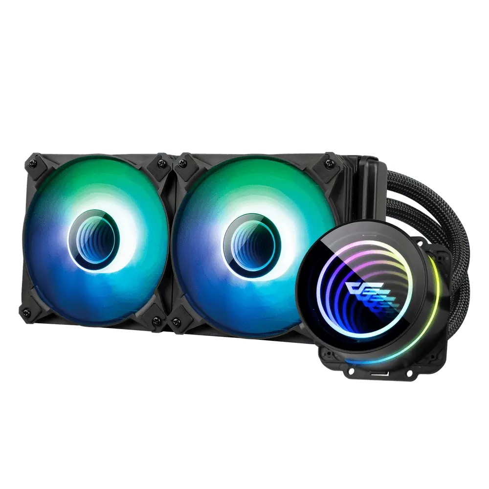 DARKFLASH TWISTER DX240 V2.6 ARGB AIO 240MM LIQUID CPU COOLER (LGA1700 READY)