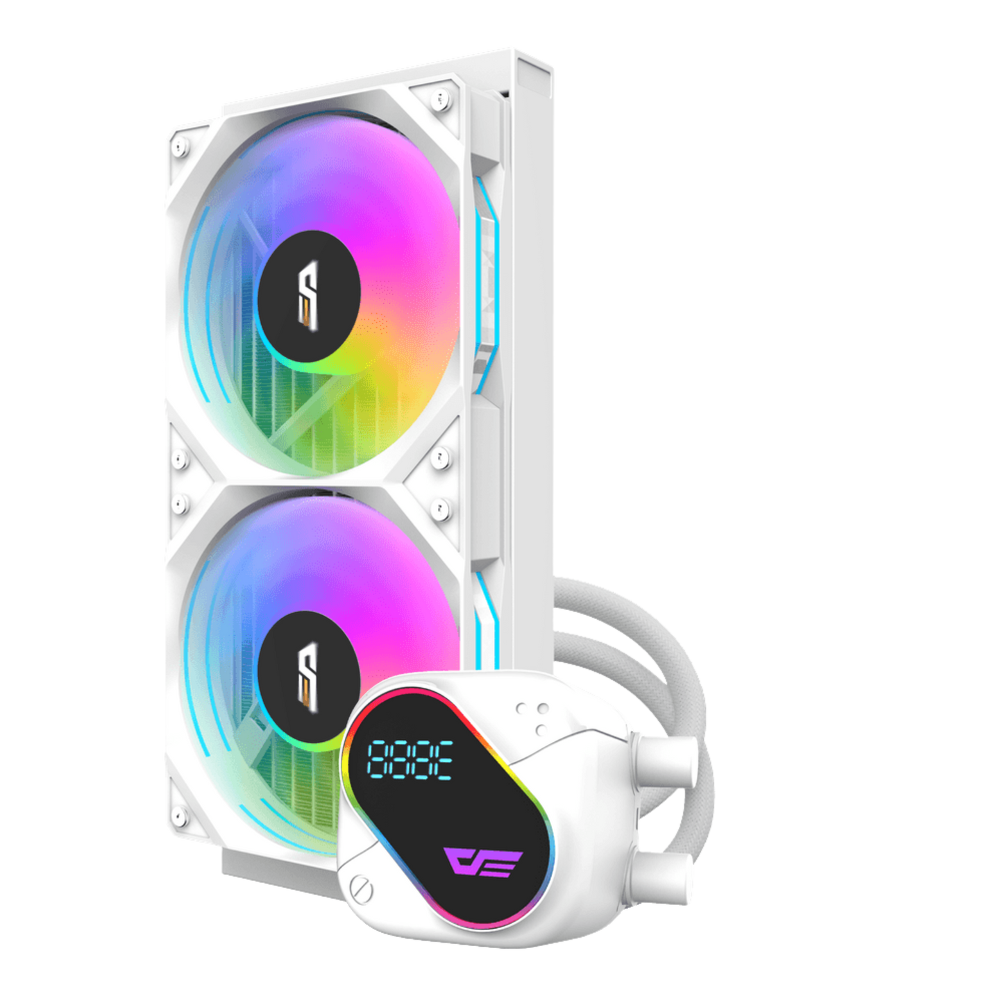 DARKFLASH EXPLORE DO240 ARGB AIO 240MM LIQUID CPU COOLER W/ DIGITAL DISPLAY