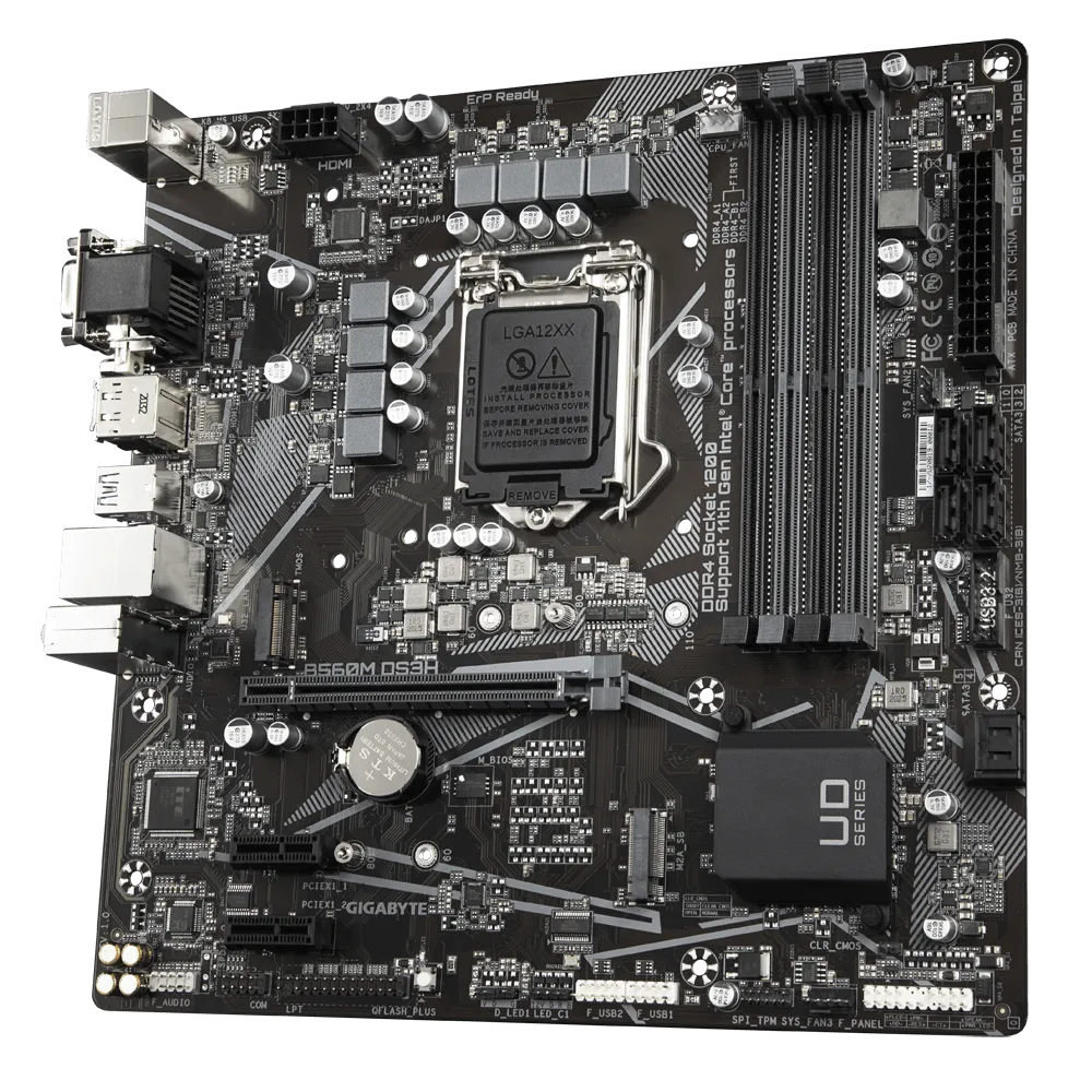 GIGABYTE B560M-DS3H V2 4DDR4 2XM.2 MOTHERBOARD (DVI, HDMI, DP)