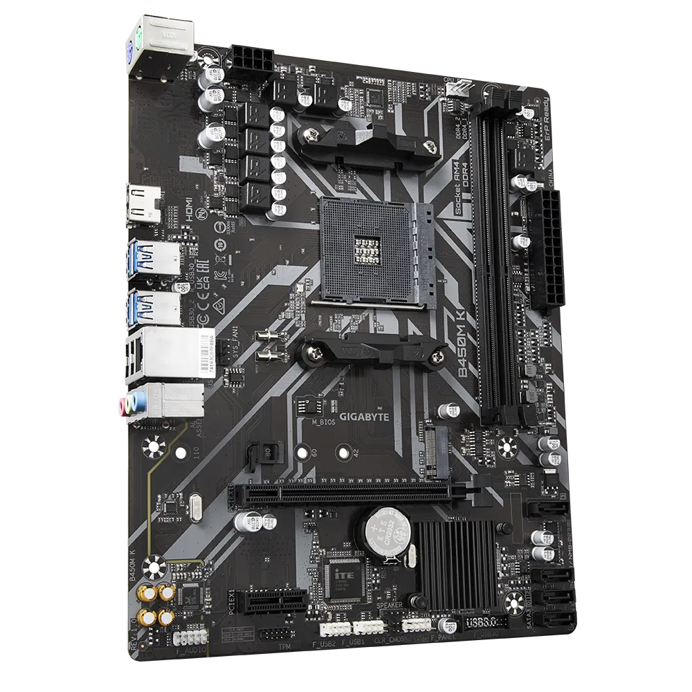 GIGABYTE B450M-K 2DDR4 M.2 MOTHERBOARD (HDMI)