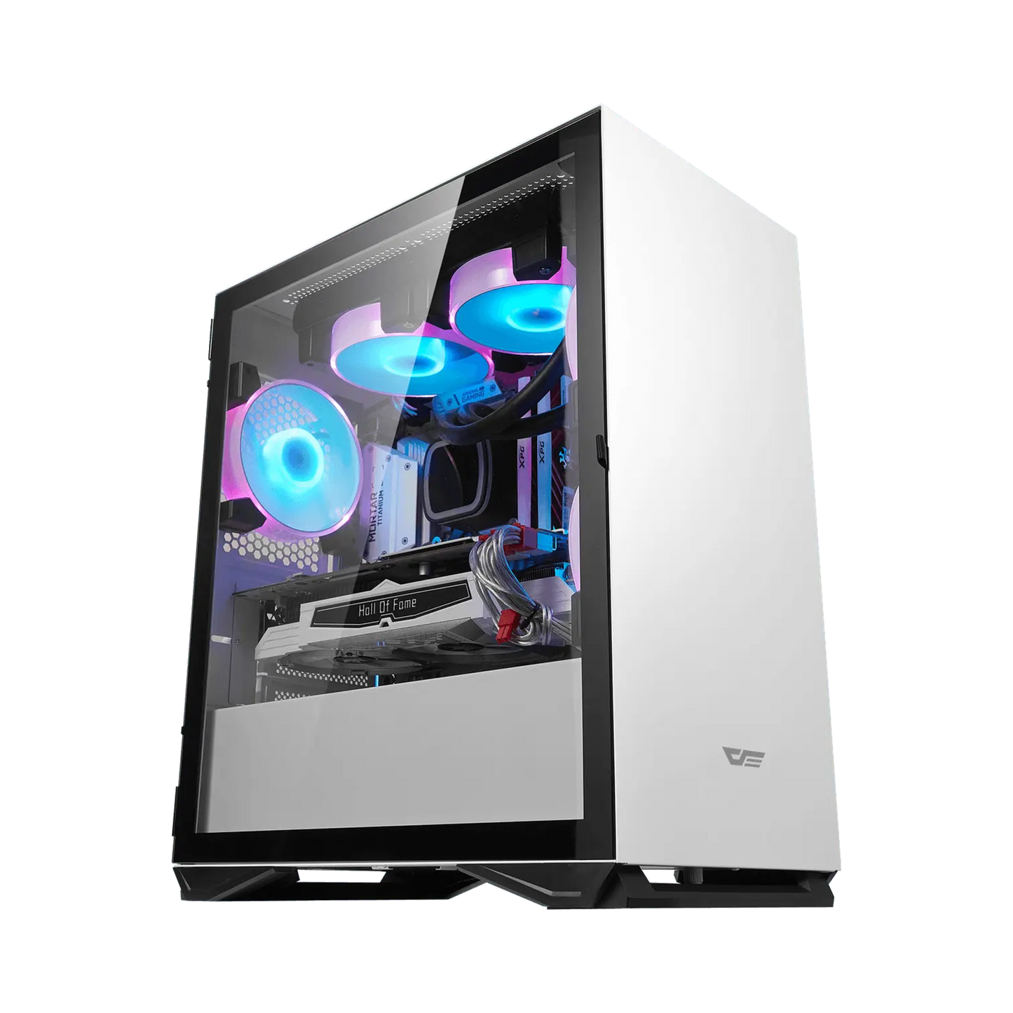 DARKFLASH DLM22 MICRO ATX CASE W/ MAGNETIC HINGED DOOR TEMPERED WINDOW