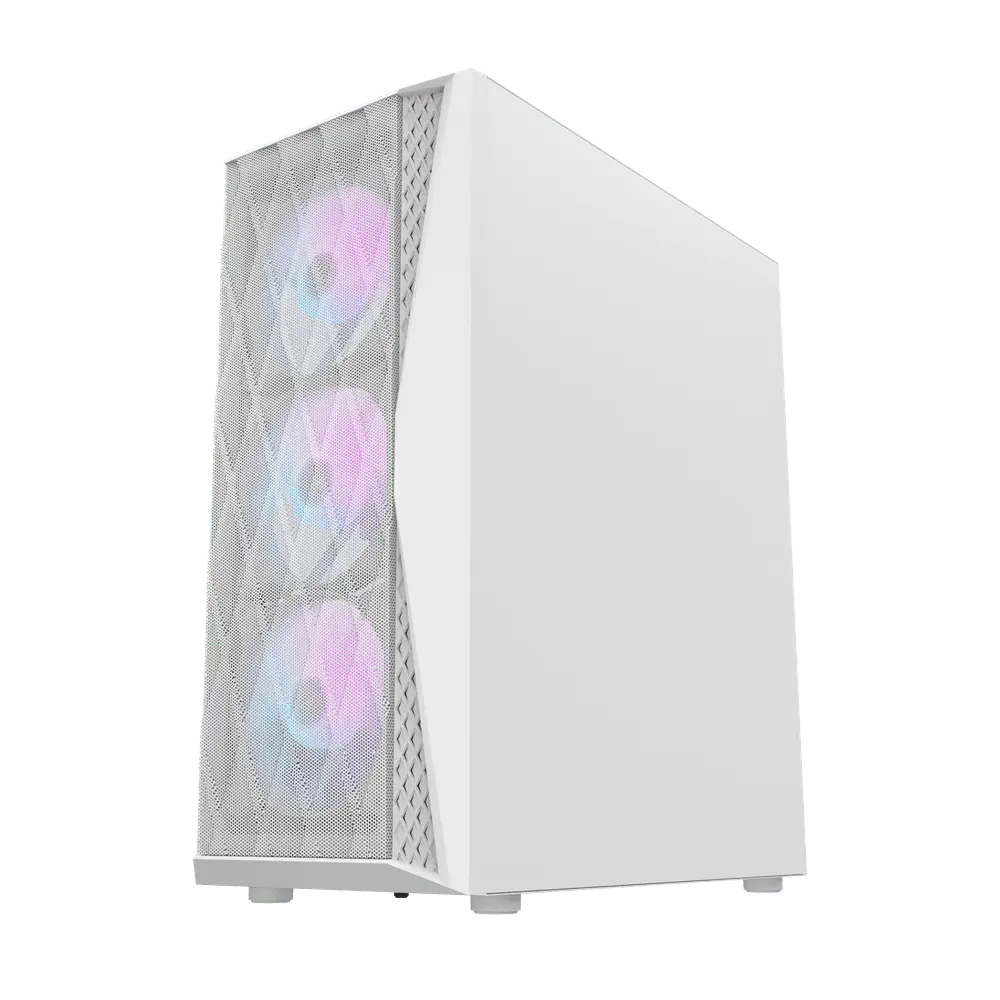 DARKFLASH DK352 PLUS ATX TOWER CASE W/ TEMPERED GLASS SIDE PANEL, 4 ARGB FANS