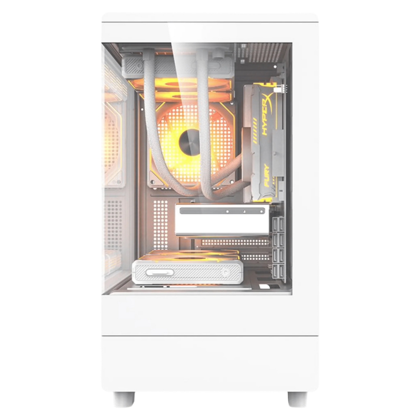 DARKFLASH DB330M M-ATX CASE W/TEMPERED GLASS PANORAMIC SIDE