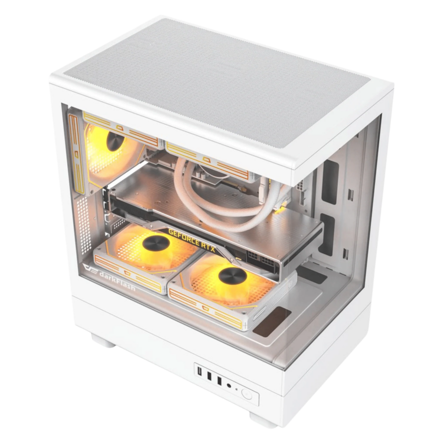 DARKFLASH DB330M M-ATX CASE W/TEMPERED GLASS PANORAMIC SIDE