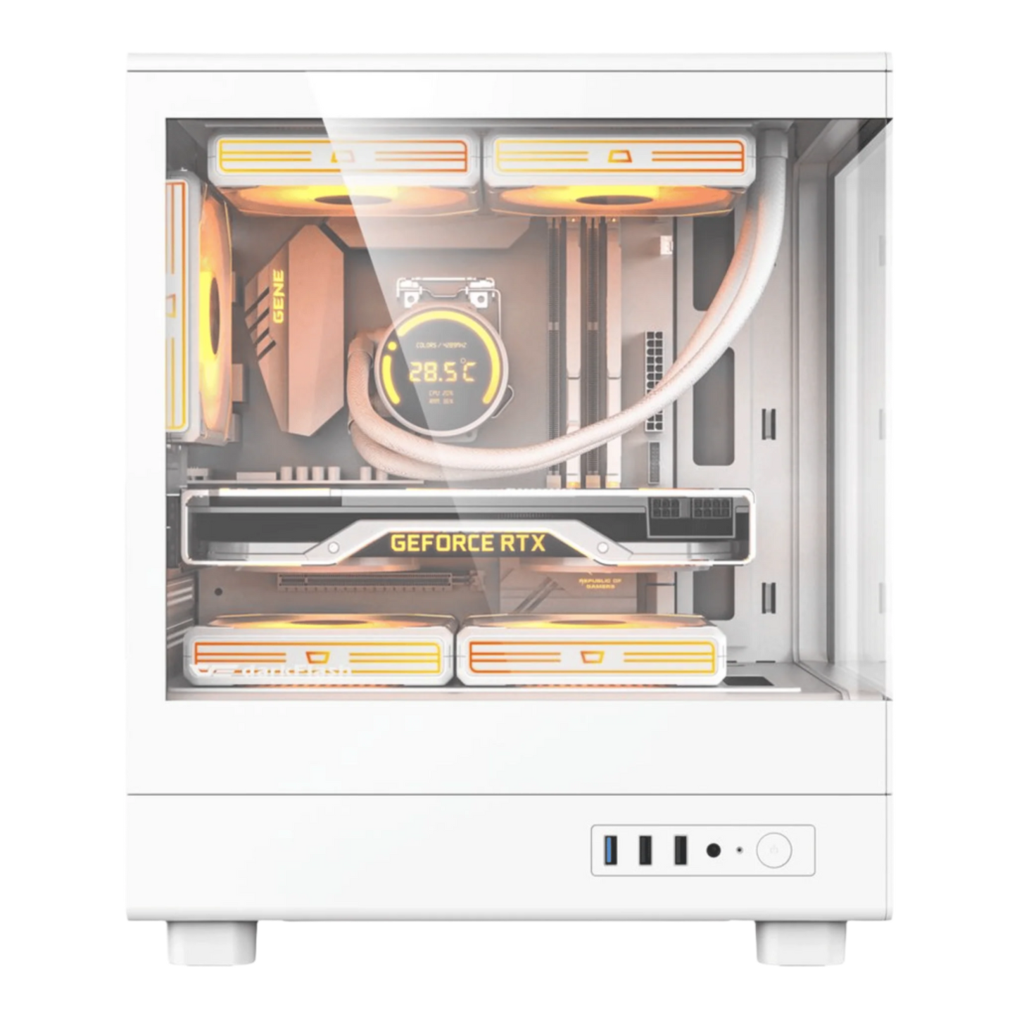 DARKFLASH DB330M M-ATX CASE W/TEMPERED GLASS PANORAMIC SIDE