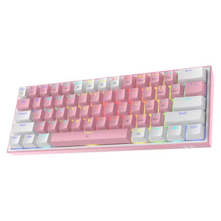 REDRAGON FIZZ RGB WIRED 60% MECHANICAL GAMING KEYBOARD (RED SWITCH/SWAPPBL)