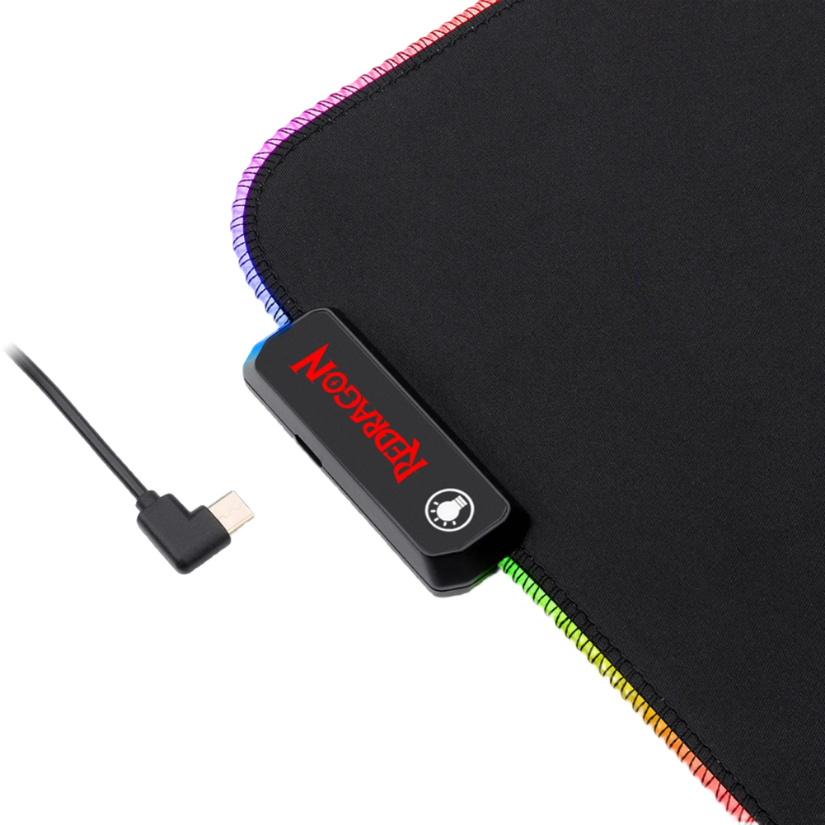 REDRAGON P026 PLUTO 330X260MM RGB GAMING MOUSE PAD (3MM)