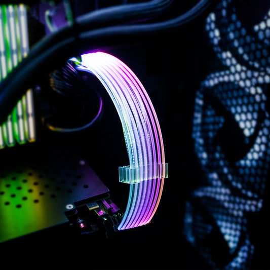 1STPLAYER STEAMPUNK 24PIN RGB PSU SLEEVED EXTENSION CABLE