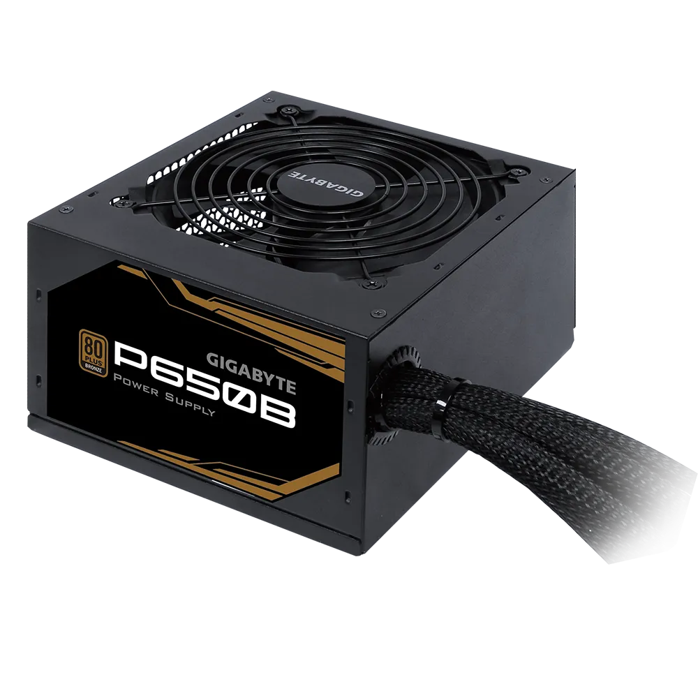 GIGABYTE P650B 650W 1X120MM FAN, 80PLUS-BRONZE, 6SATA, 4PCIE, 80PLUS-BRONZE
