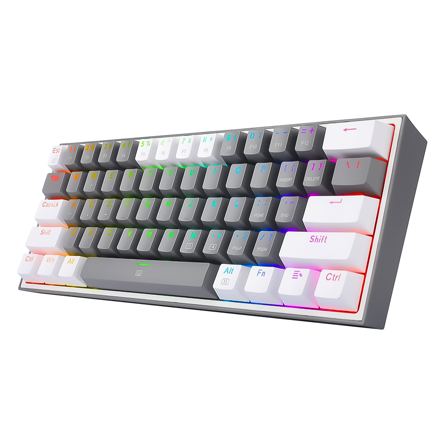 REDRAGON FIZZ RGB WIRED 60% MECHANICAL GAMING KEYBOARD (RED SWITCH/SWAPPBL)