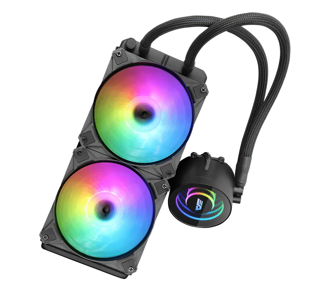 DARKFLASH TWISTER DX240 ARGB AIO 240MM LIQUID CPU COOLER (BLACK)