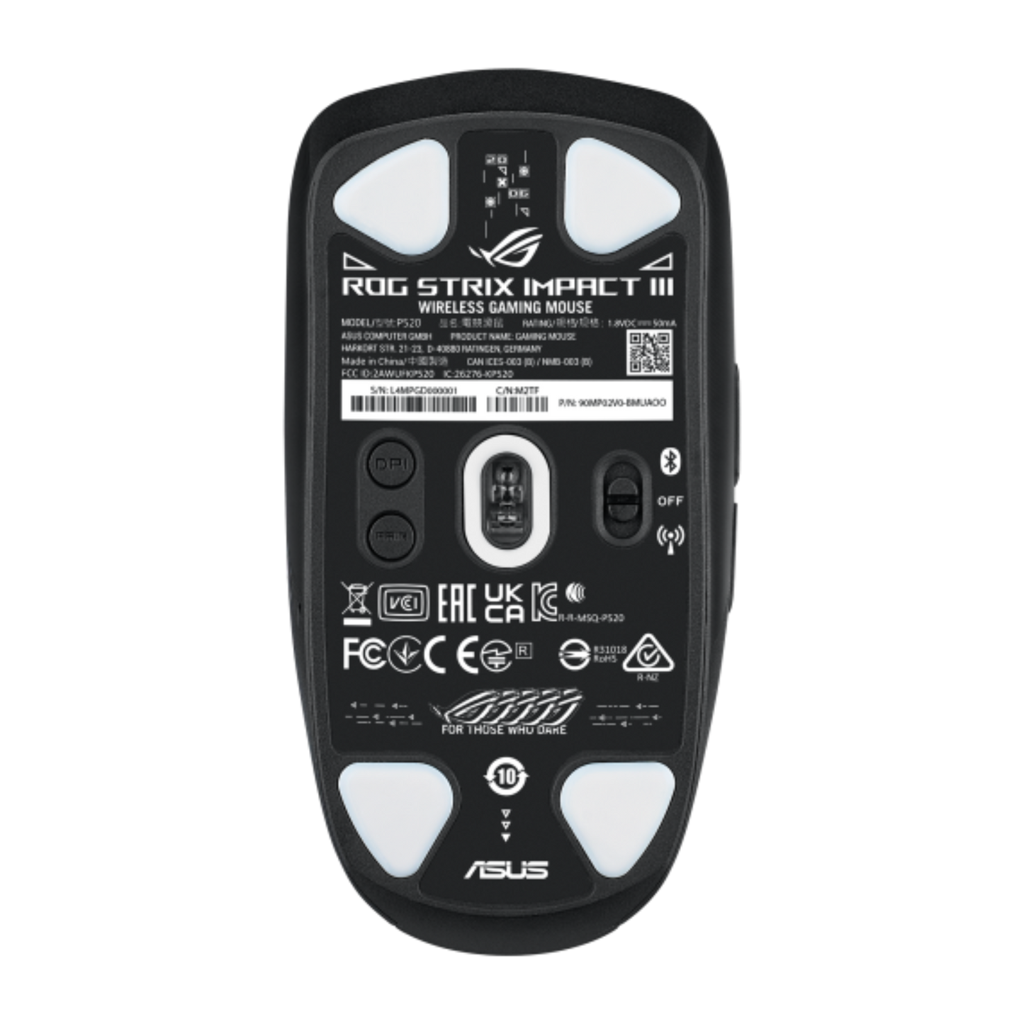 ASUS ROG STRIX IMPACT III WIRELESS GAMING MOUSE