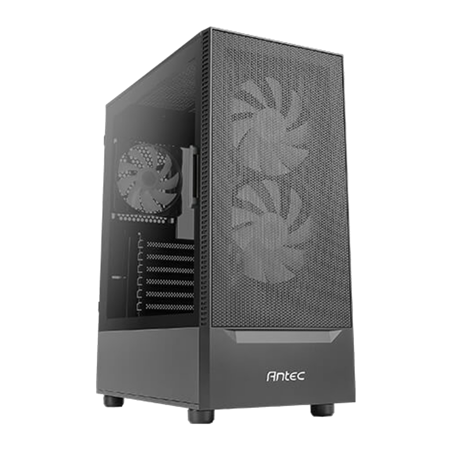 ANTEC NX410 MID TOWER CASE W/ TEMPERED GLASS SIDE PANEL, 3 ARGB FANS