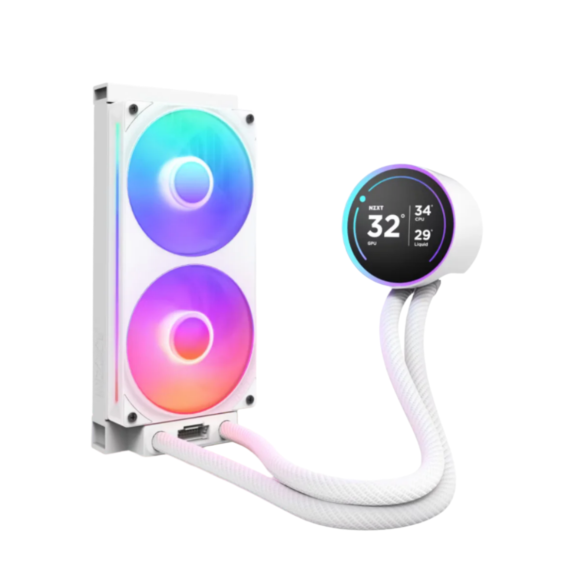 NZXT KRAKEN ELITE 240 RGB AIO LIQUID COOLER W/ LCD DISPLAY, RGB FANS