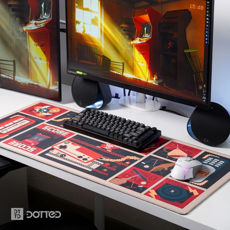 DOTTED BATANG 90S 900X400MM DESK MAT (4MM)
