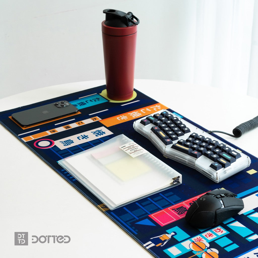 DOTTED TOKYO CITY 900X400MM DESK MAT (4MM)