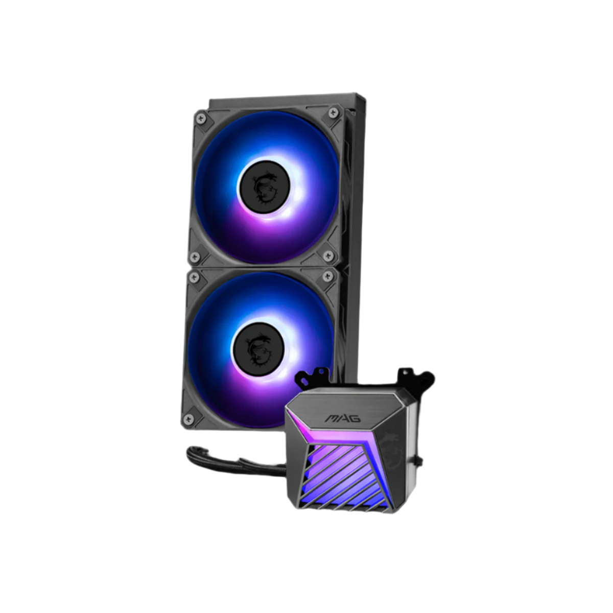 MSI MAG CORELIQUID A15 240 2X120MM FAN/120X120X25MM ARGB Gen2 LIQUID CPU COOLER