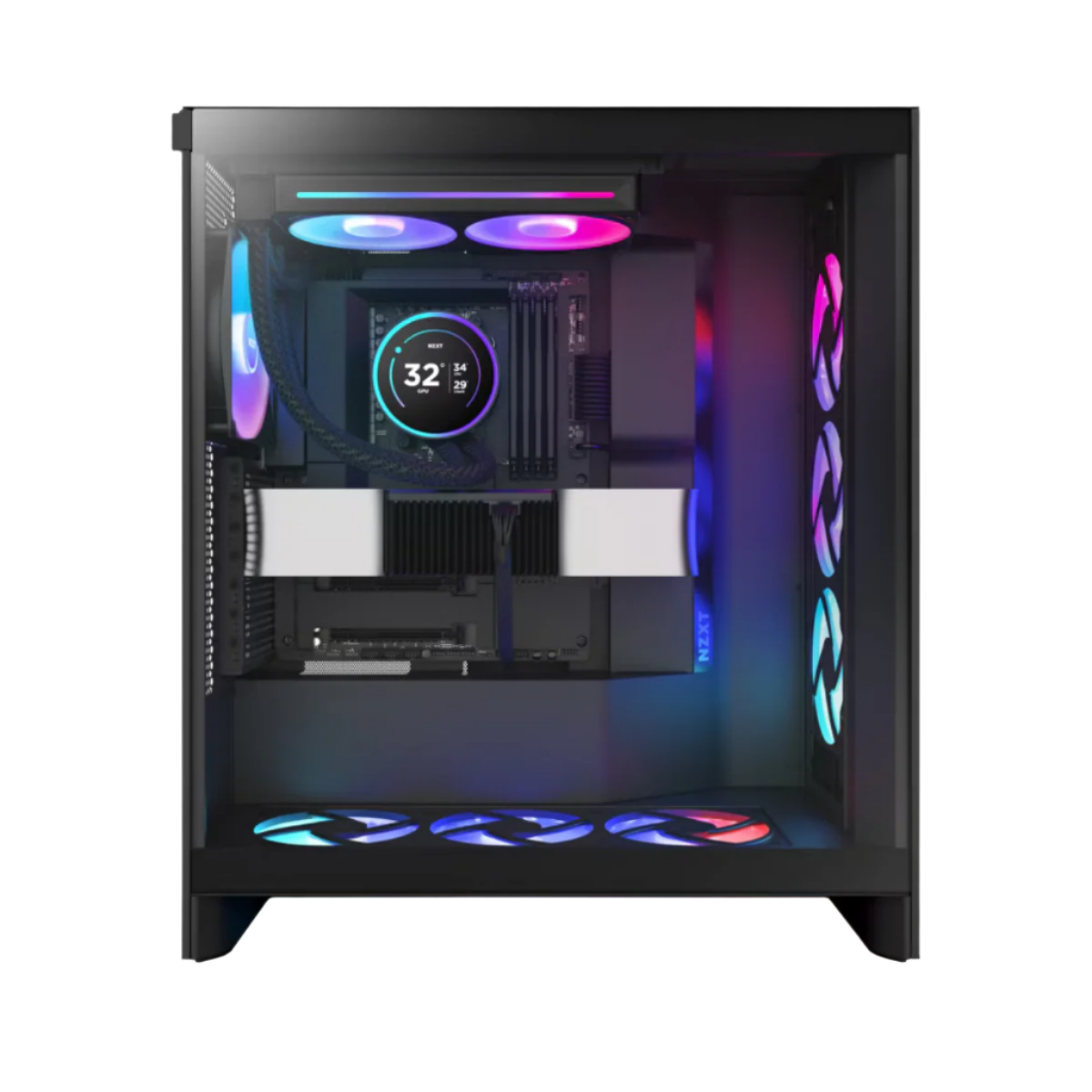 NZXT KRAKEN ELITE 240 RGB AIO LIQUID COOLER W/ LCD DISPLAY, RGB FANS