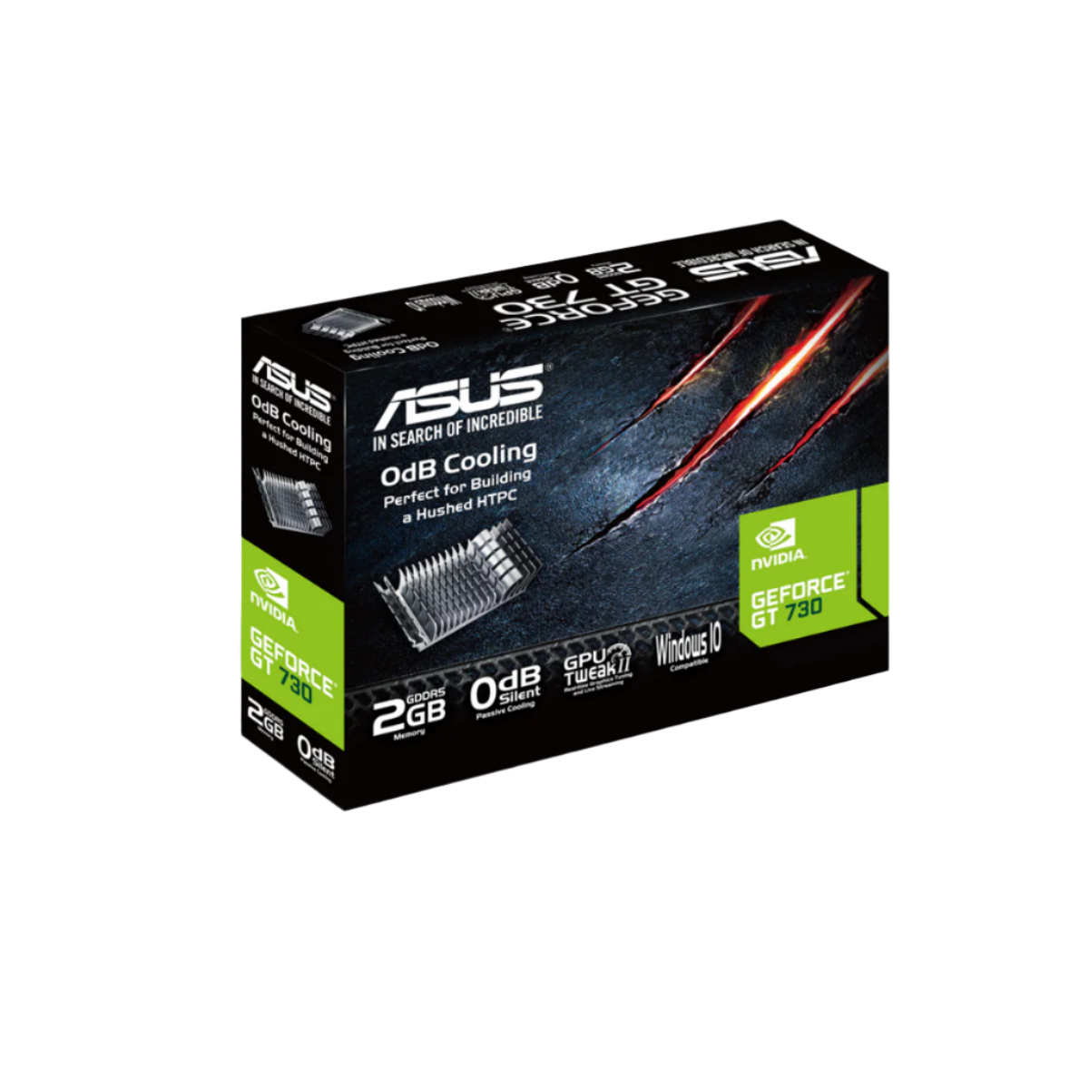 ASUS GT 730 2048MB 64BIT DDR5 SILENT (GT730-SL-2GD5-BRK) (HDMI, DVI, DB15)