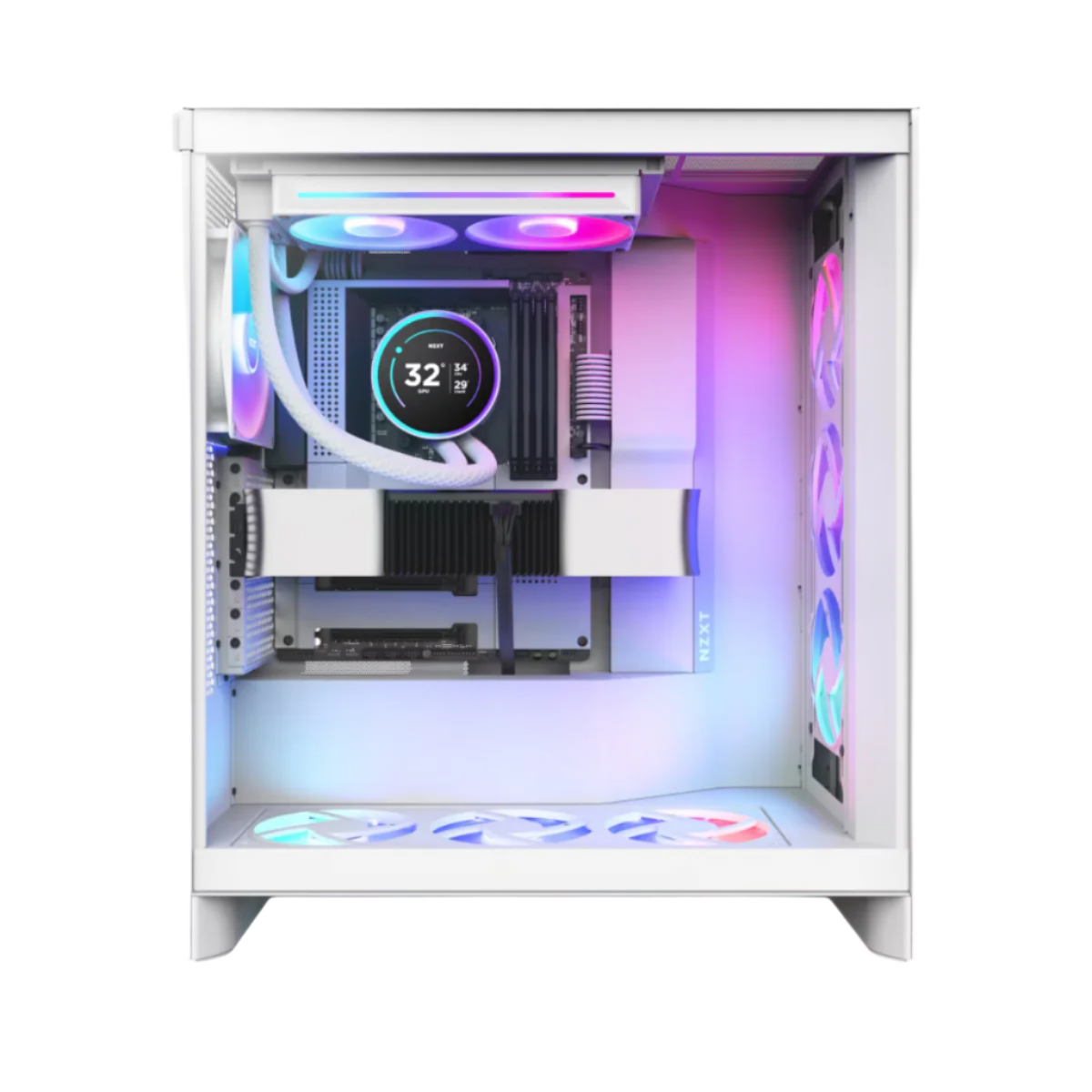 NZXT KRAKEN ELITE 240 RGB AIO LIQUID COOLER W/ LCD DISPLAY, RGB FANS