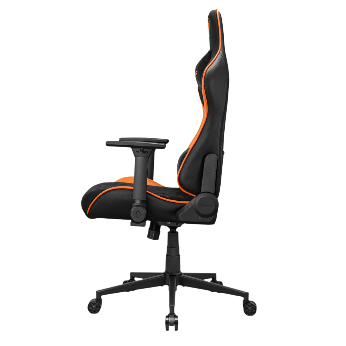 COUGAR ARMOR ONE GAMING CHAIR-V2 F W/ HEADREST & LUMBAR CUSHION (BLACK/ORANGE)