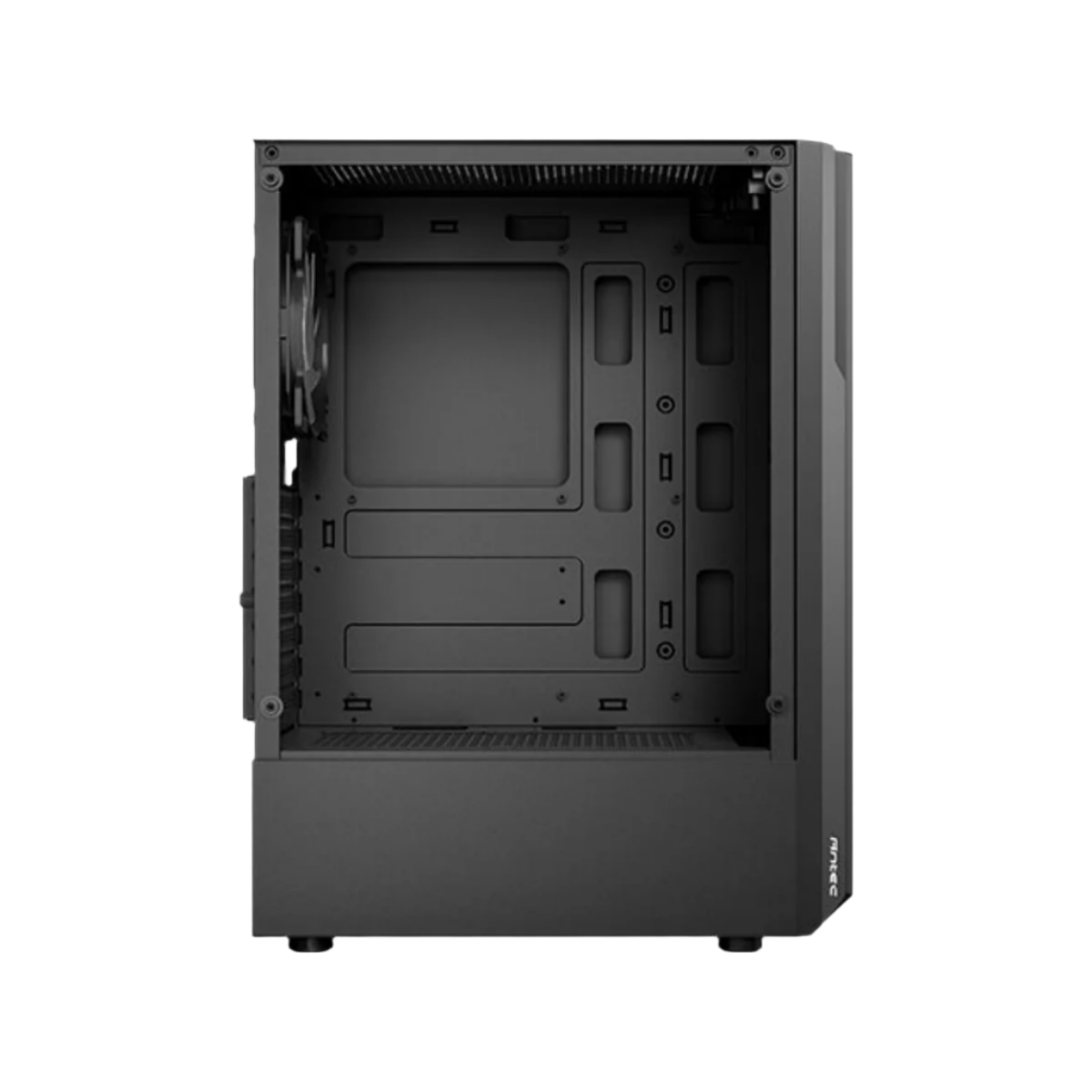 ANTEC AX22 ELITE MID TOWER CASE W/ TEMPERED GLASS SIDE PANEL, 4 RGB FANS (BLACK)