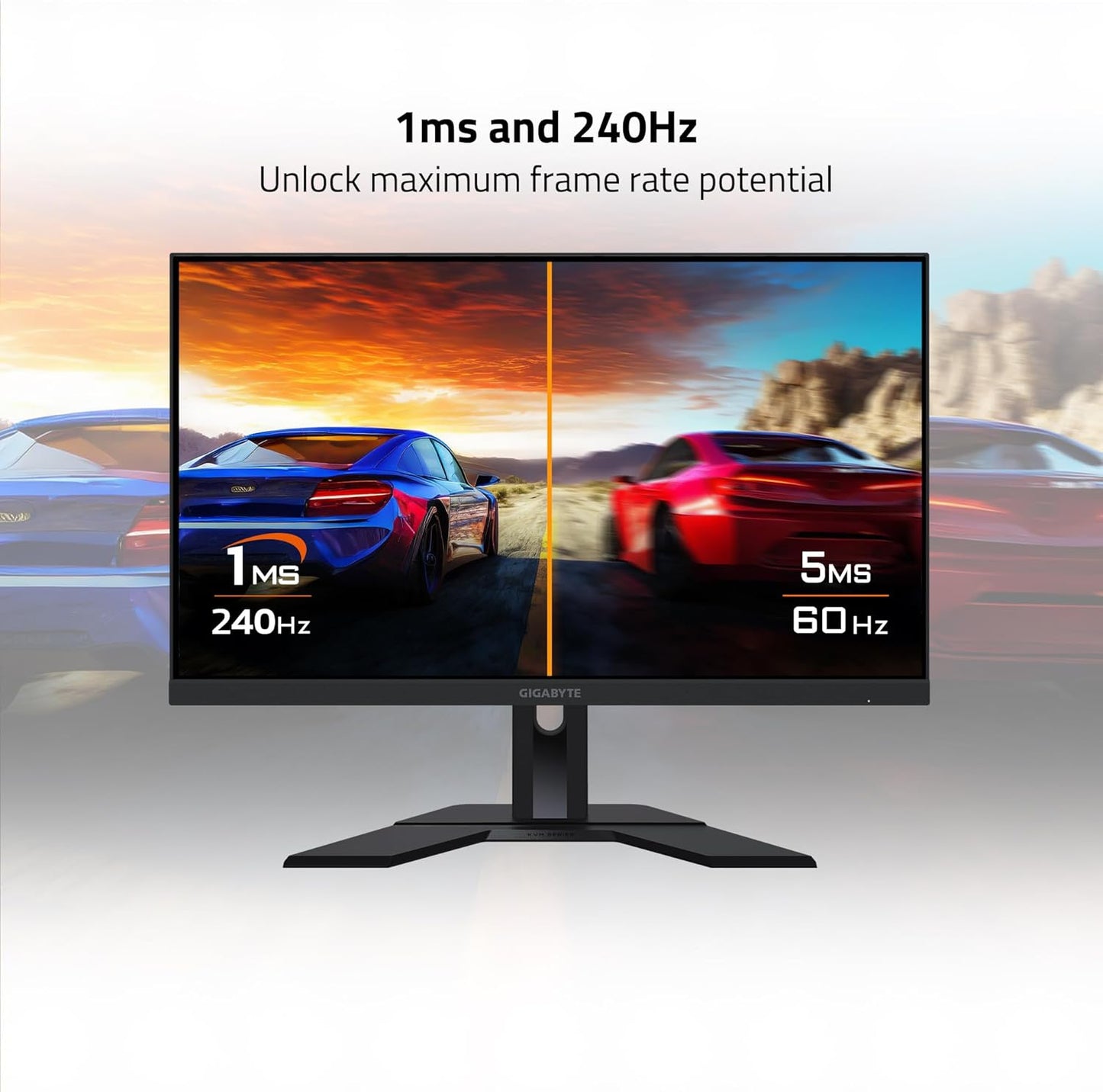 GIGABYTE M27QX 27" QHD LED IPS KVM GAMING MONITOR 0.5MS 240HZ (2XHDMI, DP, USB-C)