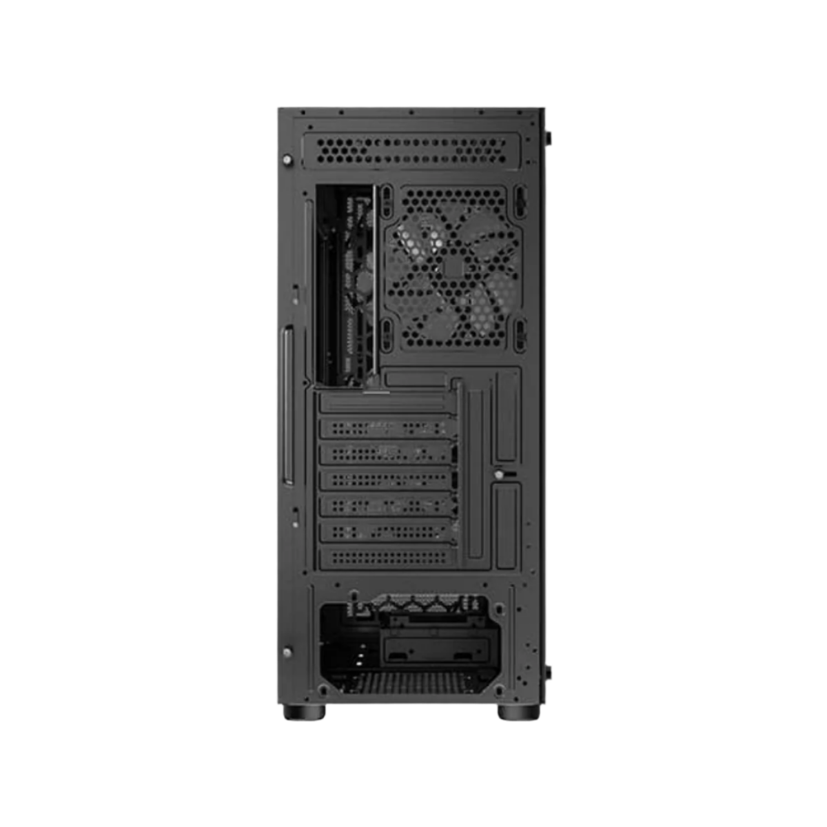 ANTEC AX83 ELITE MID TOWER CASE W/ TEMPERED GLASS SIDE PANEL, 4 RGB FANS (BLACK)