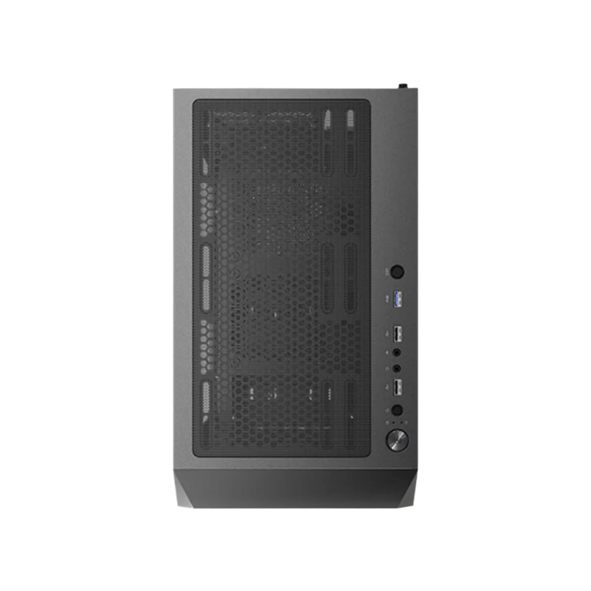 ANTEC AX83 ELITE MID TOWER CASE W/ TEMPERED GLASS SIDE PANEL, 4 RGB FANS (BLACK)