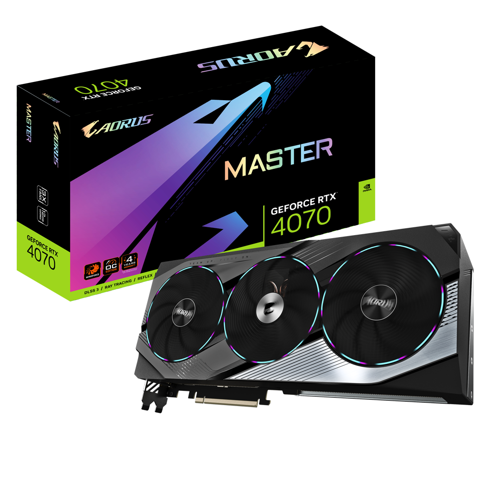 GIGABYTE RTX 4070 SUPER 12GB 192BIT GDDR6X AORUS MASTER (HDMI, 3XDP)