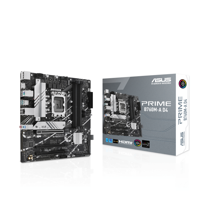 ASUS PRIME B760M-A 4DDR4 2XM.2 MOTHERBOARD (HDMI, DP) - PC Quickbuys