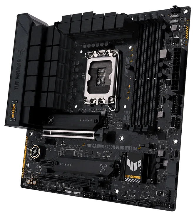 ASUS TUF GAMING B760M-PLUS WIFI 4DDR4 2XM.2 MOTHERBOARD (HDMI, DP) WIFI+BT - PC Quickbuys