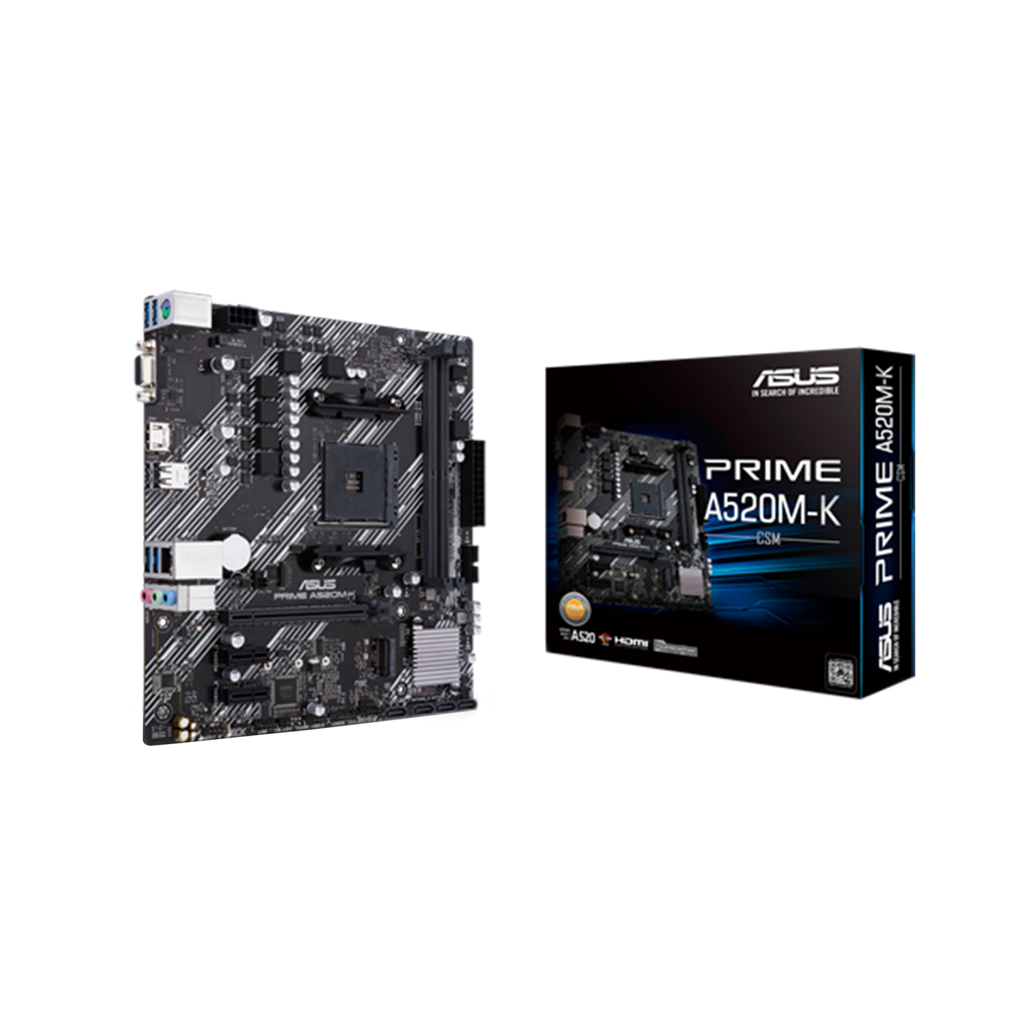 ASUS PRIME A520M-K/CSM 2DDR4 M.2 MOTHERBOARD (DB15, HDMI)