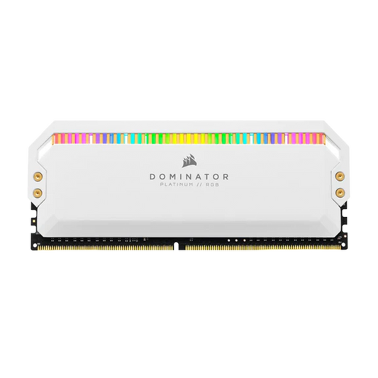 CORSAIR 16GB (2X8GB) DDR4-3200 DOMINATOR PLATINUM RGB (CMT16GX4M2E3200C16W) WHITE - PC Quickbuys