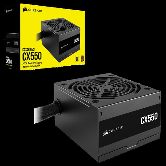 CORSAIR CX550 ATX 550W, 1X120MM FAN, 3SATA, 80PLUS-BRONZE - PC Quickbuys