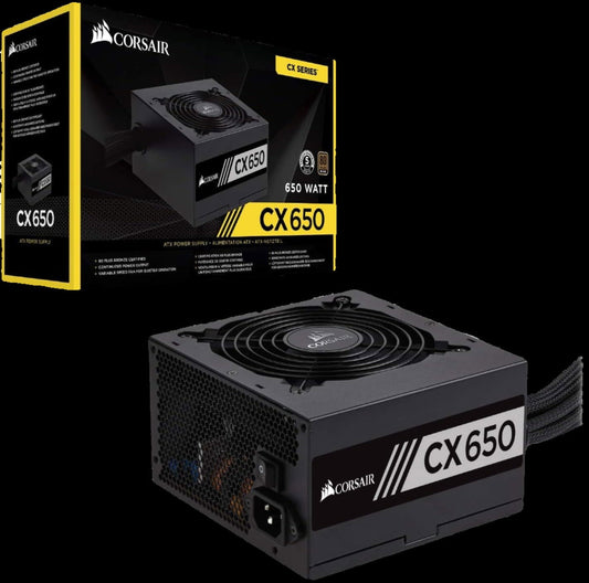 CORSAIR CX650 ATX 650W, 1X120MM FAN, 3SATA, 80PLUS-BRONZE - PC Quickbuys